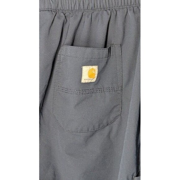 CARHARTT Pants 34x31 Size Medium Tall Cargo Scrub Nurse Work Pant Navy Blue - Picture 4 of 4